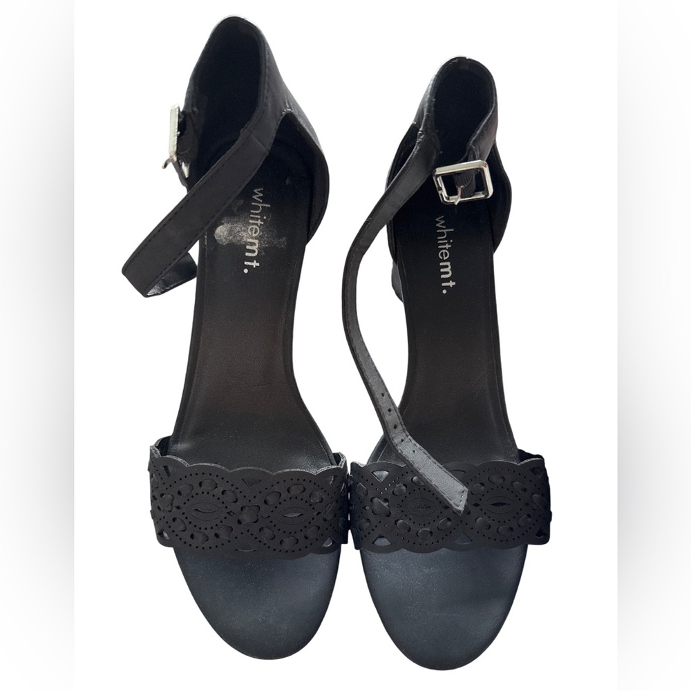Whitemint black cutout‎ heels